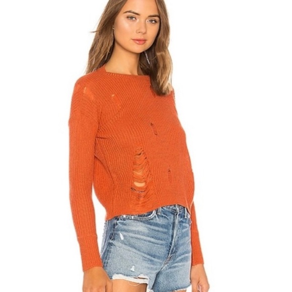 Sweater Orange Crew Neck by Tularosa - Picture 2 of 8